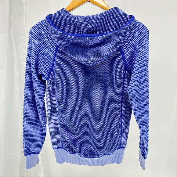 Title Nine Women’s Full Zip Hoodie Sweater Size L Pockets Patterned - Picture 7 of 10